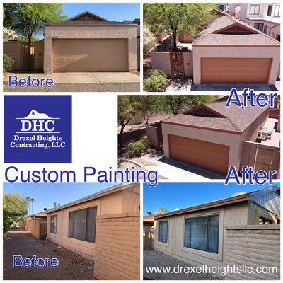 1,178 Sq Ft Exterior of Home painted by DHC. Using Latitude paint by Sherwin-Williams.