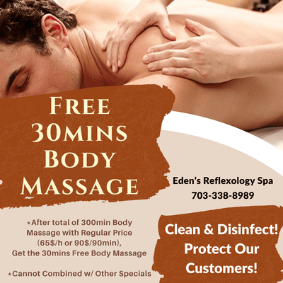 Free 30mins Body Massage