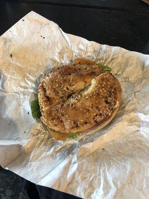 Most popular everything bagel sandwich