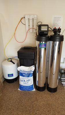 Softener and whole house carbon filter