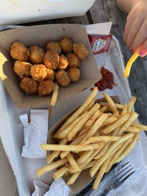 Chicken bites and fries