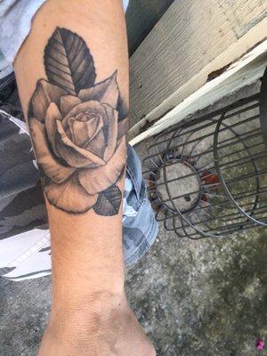 Black/Grey Rose