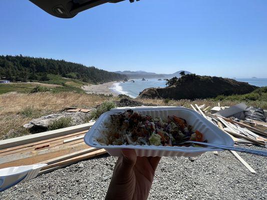 Lunch with a view (ignore the construction debris)