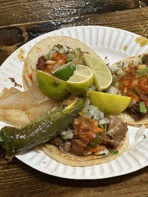 Tripa tacos. Best you can get!