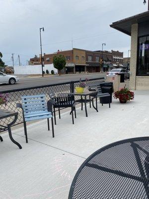 Outside seating