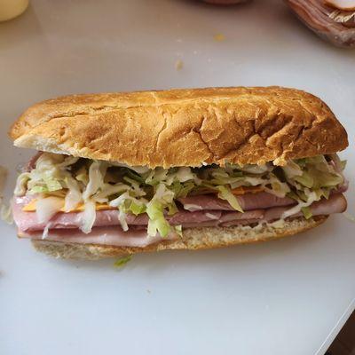 Ham N turkey Sub