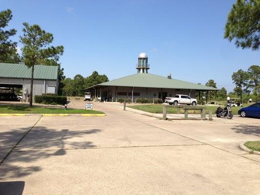 Club house from parking lot