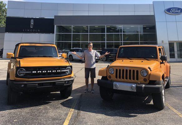 My Loved Jeep for new Bronco! Good color match.