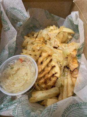 Waffle Fries with Kraut