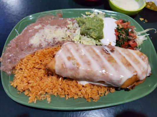 Seafood Chimichanga