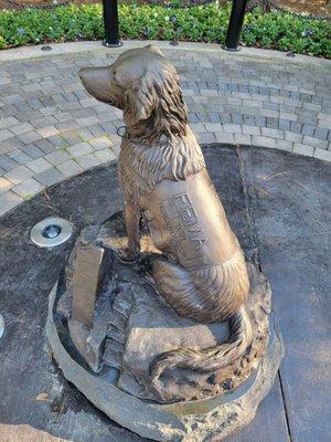 FEMA Dog statue