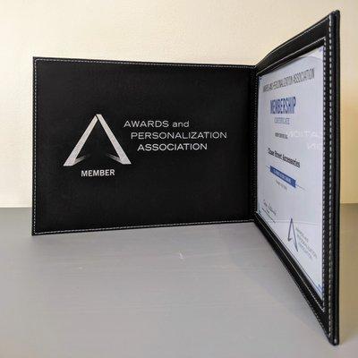 Certificate holder