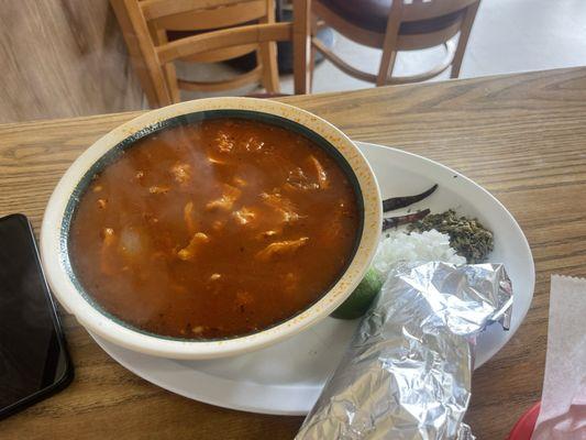 Large menudo (always fresh and super delicious)