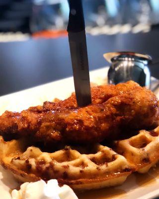 Chicken and waffles coming with the new and improved menu. What the customer wants the customer gets!