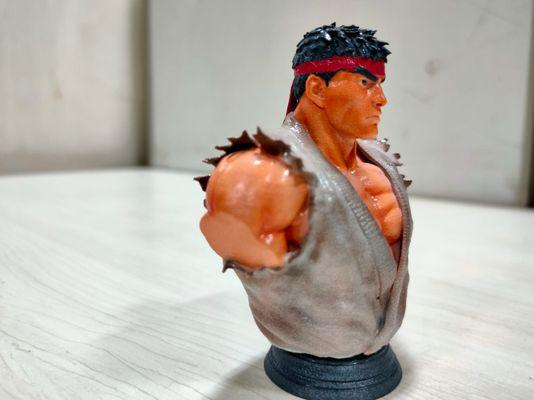 3D printable model of wrestler