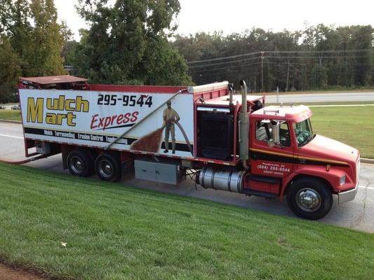 Mulch Mart Blower Truck