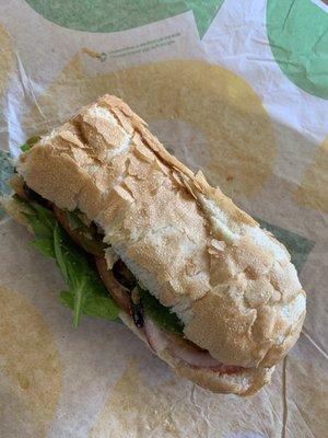 Subway Black Forest Ham Sandwich