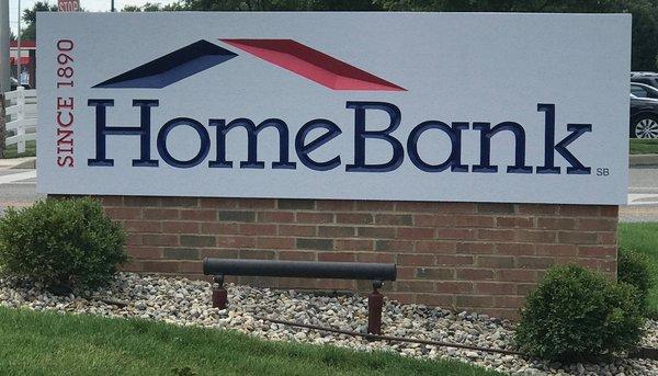 Plainfield Home Bank exterior sign