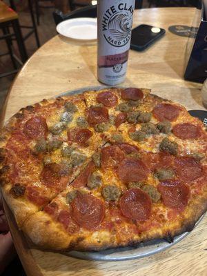 Pepperoni and hamburger