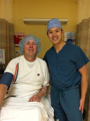 Such a pleasure to be able to restore vision in my friend and patient from San Diego, who came up to San Francisco for his surgery!