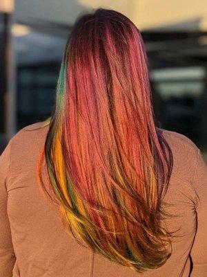 My first rainbow hair adventure