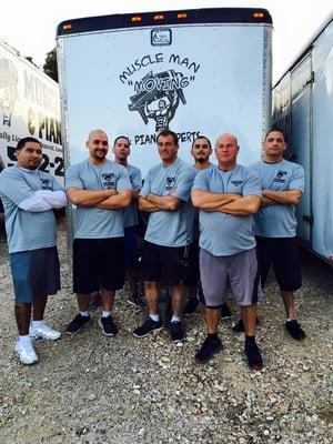 The men behind the muscle! A huge thank you to our crews for going above and beyond to help Muscle Man Moving grow by over 80% last year