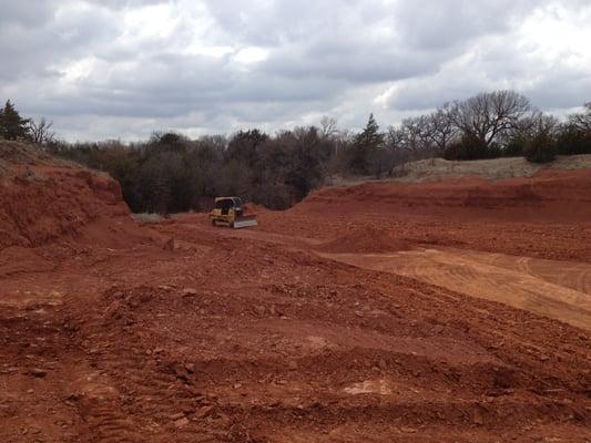 Our Dozer Ripping Shale in our Shale Pit.