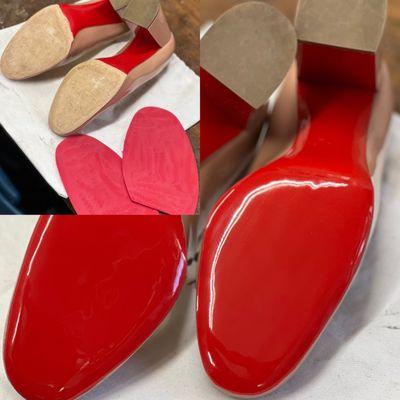 New soles for your Louboutin.
Welcome to Orchard shoe repair!