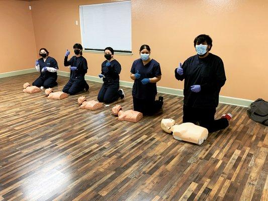 Students becoming licensed for CPR/BLS for Healthcare providers