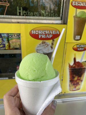 Lime ice cream