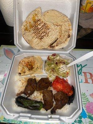 Beef Kebab Plate