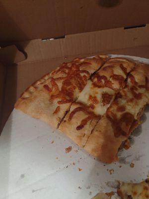 Bbq chicken finger calzone