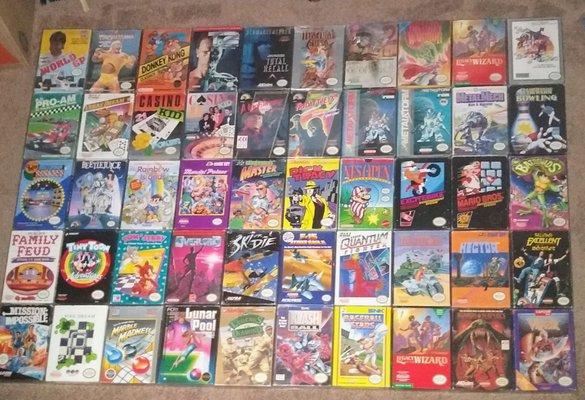 CIB NINTENDO NES VIDEO GAME LOT.