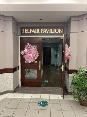 Entrance to Telfair mammography imaging