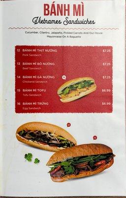 Vietnamese sandwiches