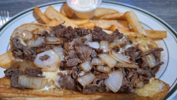 Phillycheese steak with fries