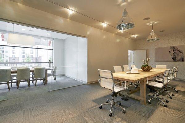 Breakout space for team meetings or conference calls.