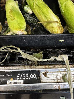 An example of the produce display