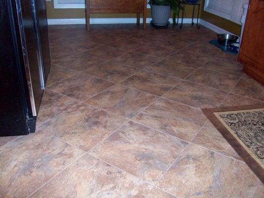 Dura-Ceramic Tile.  Available in 16" or 14" with or without grout.