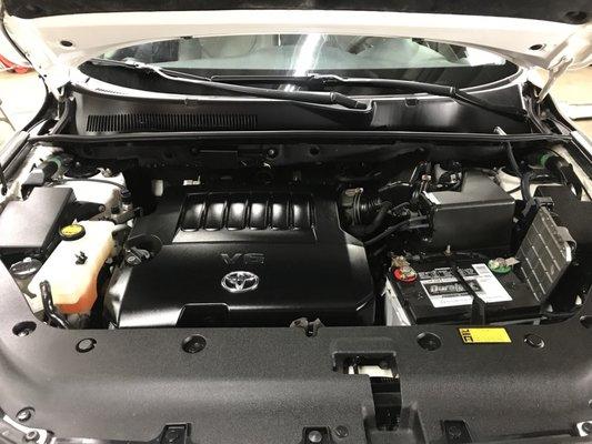 Same RAV4 engine after American Auto Expo detail