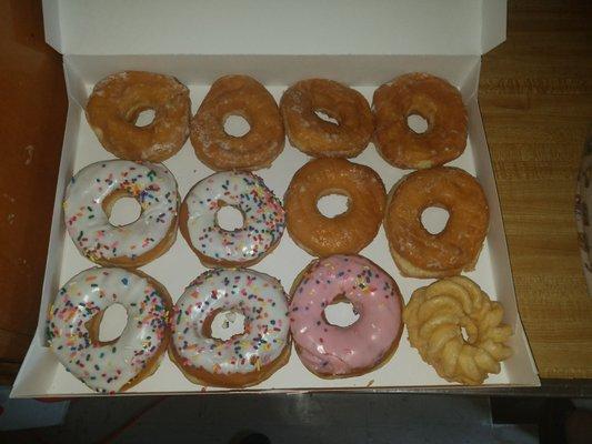 Yummy glazed donuts