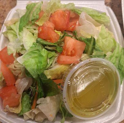 House salad  dressing delicious