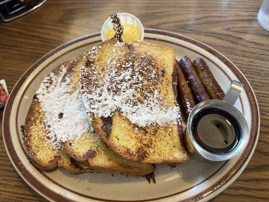 French toast and sausage links