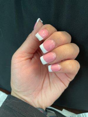 French Gel polish over acrylic