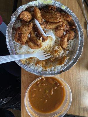 Boneless fried chicken chunks (natural)  Aka Chicharron de Pollo!