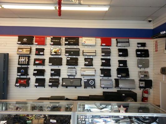 We have a variety of car audio...