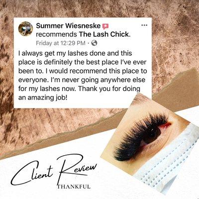 Love getting amazing reviews from my clients!