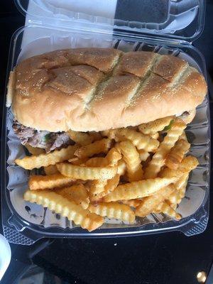 Philly Cheesesteak with Fries