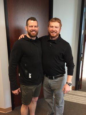 Nate Marquardt and Dr. Scott Brown