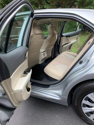 Interior of 2020 Camry